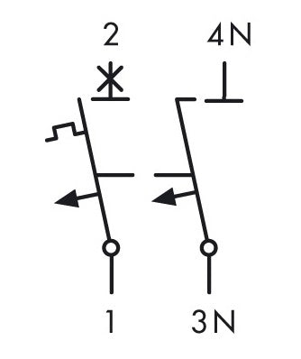 Intreruptor autom.B13/1+N 6kA