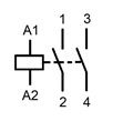 Contactor modular 1UH, 20A, 2ND, 24VAC