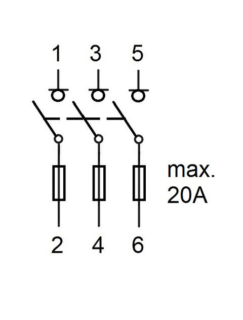 Soclu pentru portfuzibile D02, seria ARROW S, 3-poli, 20A