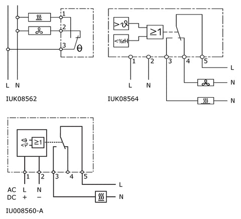 Senzor combinat (umiditate+temp) 0-60°C, 50-90% rel., 1CC