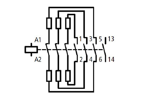 Contactor sarcini capacitive 33,3 kVAr, 1 ND, 230Vca