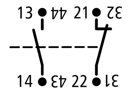 Contact auxiliar cont LTD măr 5-6,1ND+1NÎ, lateral poziţia 1