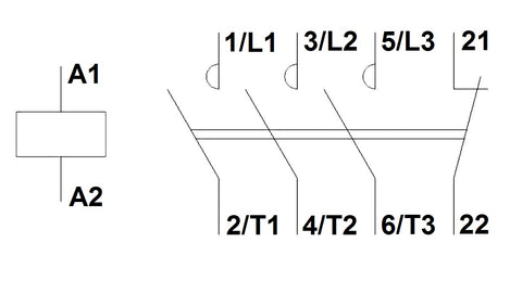 Contactor 3 poli, CUBICO Mini, 5,5kW, 12A, 1NÎ,24Vc.a.