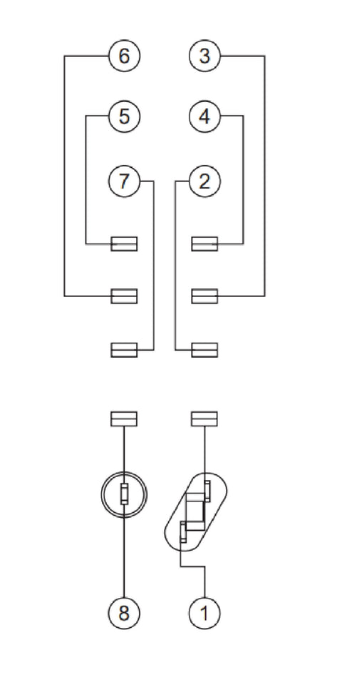 Soclu plug-in, borne dispuse logic, relee RXT 2 poli