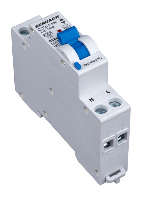 Întreruptor automat+dif., Tip A, C 32/003A,1+N un modul, 6kA