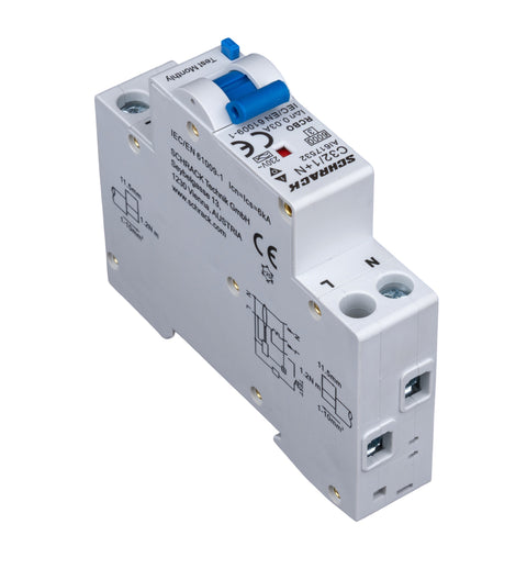 Întreruptor automat+dif., Tip A, C 32/003A,1+N un modul, 6kA