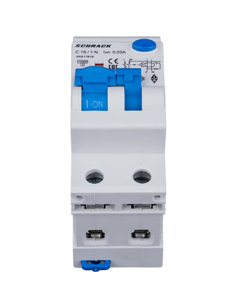 Întreruptor automat+dif.1+N, AMPARO 10kA, C 16A, 30mA, Tip A