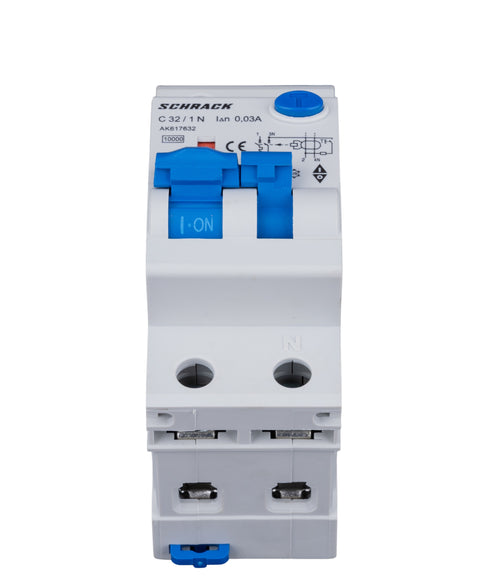 Întreruptor automat+dif.1+N, AMPARO 10kA, C 32A, 30mA, Tip A