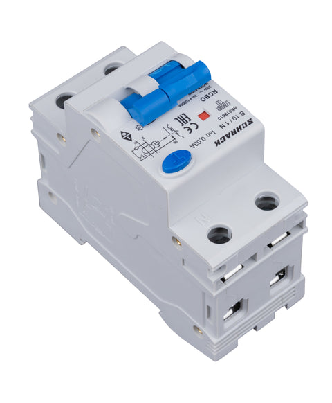 Întreruptor automat+dif.1+N, AMPARO 10kA, B 10A, 30mA, Tip A