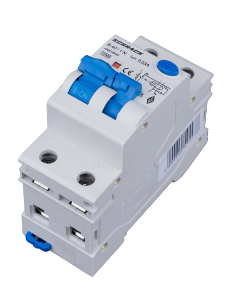 Întreruptor automat+dif.1+N, AMPARO 10kA, B 40A, 30mA, Tip A