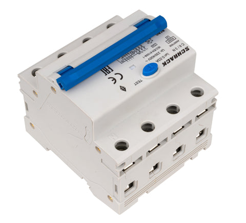 Întreruptor automat+dif. 3+N, AMPARO 6kA, C 6A, 30mA,tip A