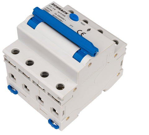 Întreruptor automat+dif. 3+N, AMPARO 6kA, C 6A, 30mA,tip A