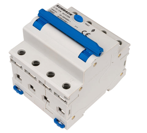 Întreruptor automat+dif. 3+N, AMPARO 6kA, C 10A, 30mA,tip A