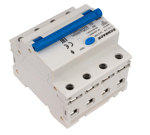 Întreruptor automat+dif. 3+N, AMPARO 6kA, C 10A, 30mA,tip A