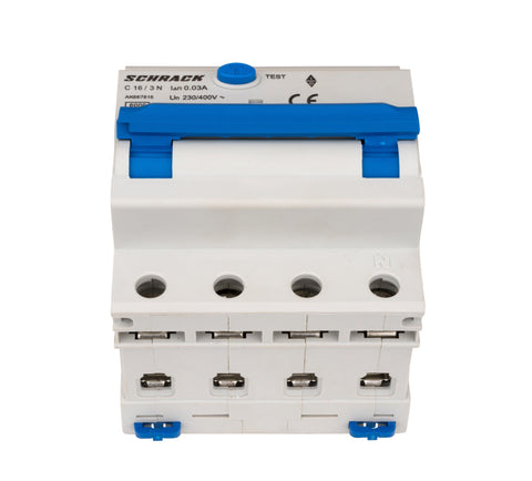 Întreruptor automat+dif. 3+N, AMPARO 6kA, C 16A, 30mA,tip A