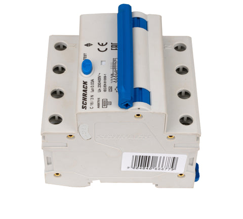 Întreruptor automat+dif. 3+N, AMPARO 6kA, C 16A, 30mA,tip A