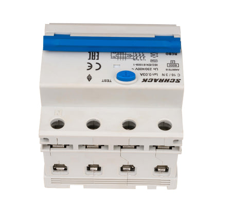 Întreruptor automat+dif. 3+N, AMPARO 6kA, C 16A, 30mA,tip A