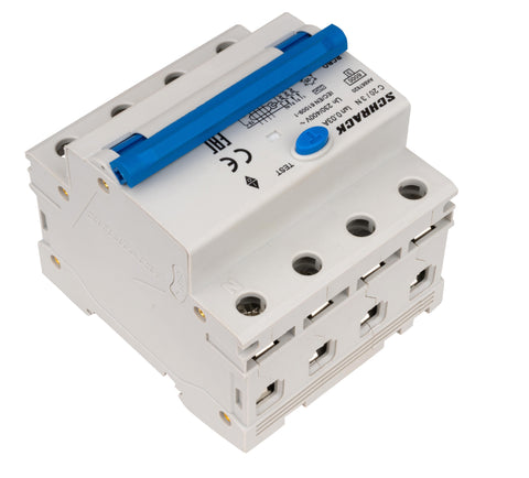 Întreruptor automat+dif. 3+N, AMPARO 6kA, C 20A, 30mA,tip A