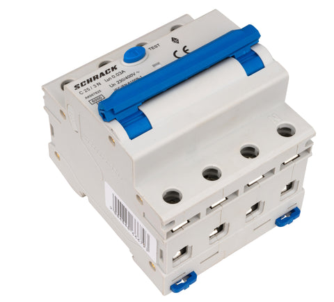 Întreruptor automat+dif. 3+N, AMPARO 6kA, C 25A, 30mA,tip A