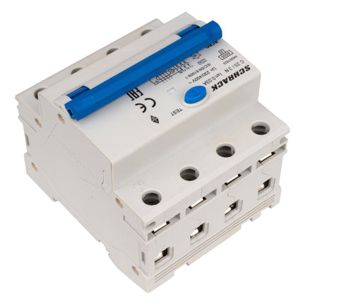 Întreruptor automat+dif. 3+N, AMPARO 6kA, C 25A, 30mA,tip A