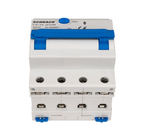 Întreruptor automat+dif. 3+N, AMPARO 6kA, C 32A, 30mA,tip A
