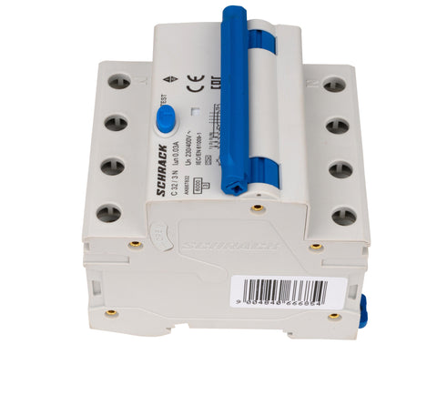 Întreruptor automat+dif. 3+N, AMPARO 6kA, C 32A, 30mA,tip A