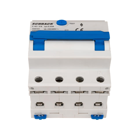 Întreruptor automat+dif. 3+N, AMPARO 6kA, C 40A, 30mA,tip A