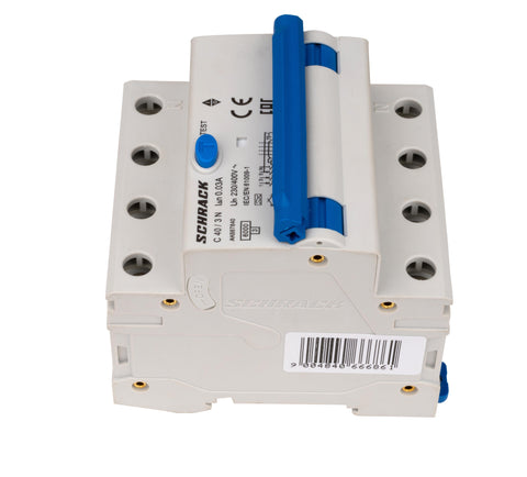 Întreruptor automat+dif. 3+N, AMPARO 6kA, C 40A, 30mA,tip A