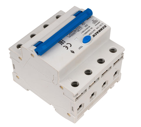 Întreruptor automat+dif. 3+N, AMPARO 6kA, C 40A, 30mA,tip A