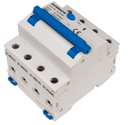 Întreruptor automat+dif. 3+N, AMPARO 6kA, C 40A, 30mA,tip A