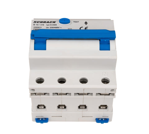 Întreruptor automat+dif. 3+N, AMPARO 6kA, B 10A, 30mA,tip A