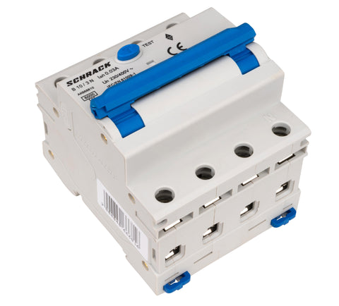 Întreruptor automat+dif. 3+N, AMPARO 6kA, B 10A, 30mA,tip A