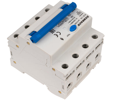 Întreruptor automat+dif. 3+N, AMPARO 6kA, B 20A, 30mA,tip A