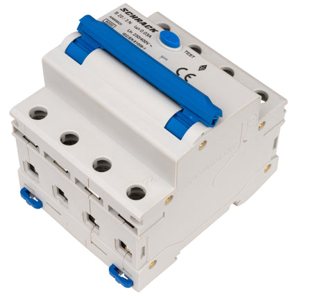 Întreruptor automat+dif. 3+N, AMPARO 6kA, B 20A, 30mA,tip A