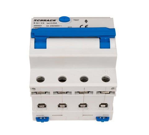 Întreruptor automat+dif. 3+N, AMPARO 6kA, B 32A, 30mA,tip A