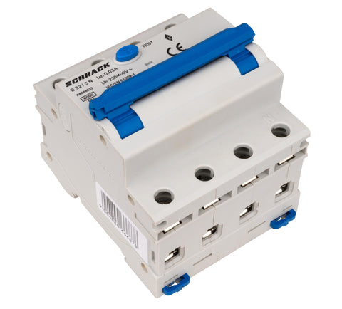 Întreruptor automat+dif. 3+N, AMPARO 6kA, B 32A, 30mA,tip A