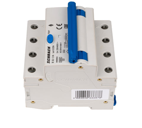 Întreruptor automat+dif. 3+N, AMPARO 6kA, B 32A, 30mA,tip A