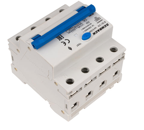 Întreruptor automat+dif. 3+N, AMPARO 6kA, B 32A, 30mA,tip A