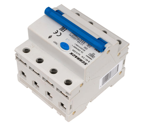 Întreruptor automat+dif. 3+N, AMPARO 6kA, B 40A, 30mA,tip A