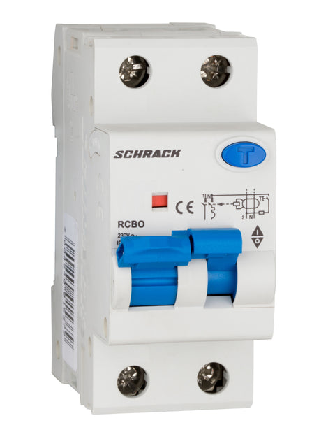 Întreruptor aut.+dif. 1P+N, AMPARO 10kA, C 20A, 100mA, Tip A