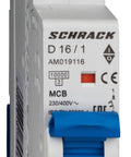 Întreruptor automat modular (MCB) AMPARO 10kA, D 16A, 1 pol