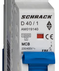 Întreruptor automat modular (MCB) AMPARO 10kA, D 40A, 1 pol