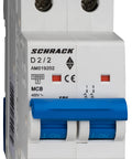 Întreruptor automat modular (MCB) AMPARO 10kA, D 2A, 2 poli