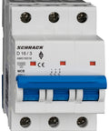 Întreruptor automat modular (MCB) AMPARO 10kA, D 16A, 3 poli