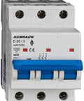 Întreruptor automat modular (MCB) AMPARO 10kA, D 50A, 3 poli