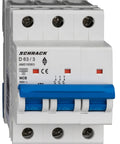 Întreruptor automat modular (MCB) AMPARO 10kA, D 63A, 3 poli