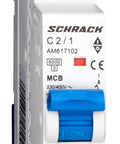 Întreruptor automat modular (MCB) AMPARO 6kA, C 2A, 1-pol