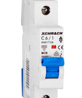 Întreruptor automat modular (MCB) AMPARO 6kA, C 6A, 1-pol
