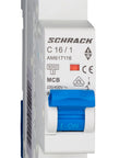 Întreruptor automat modular (MCB) AMPARO 6kA, C 16A, 1-pol