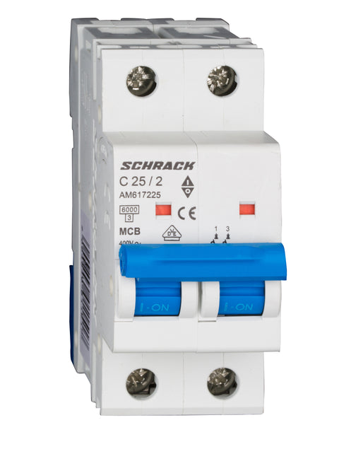 Întreruptor automat modular (MCB) AMPARO 6kA, C 25A, 2-poli